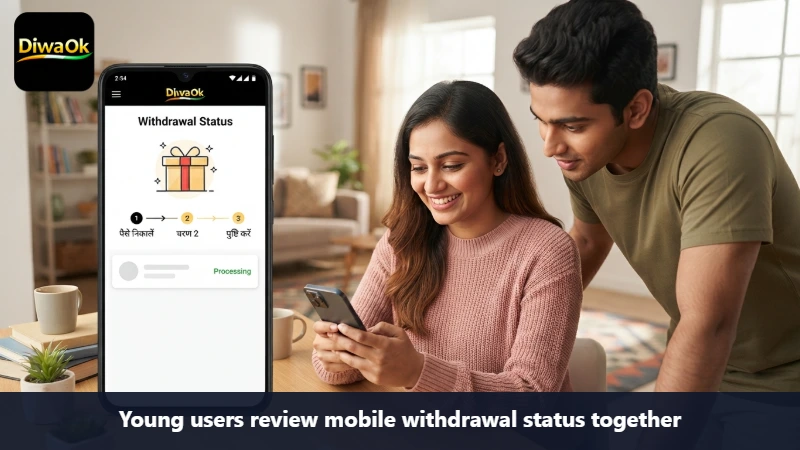 Young users review mobile withdrawal status together